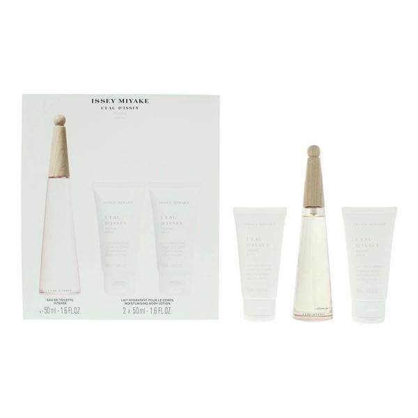 Issey Miyake L'eau D'issey Pivoine 3 Piece Gift Set: Eau de Toilette 50ml - Body