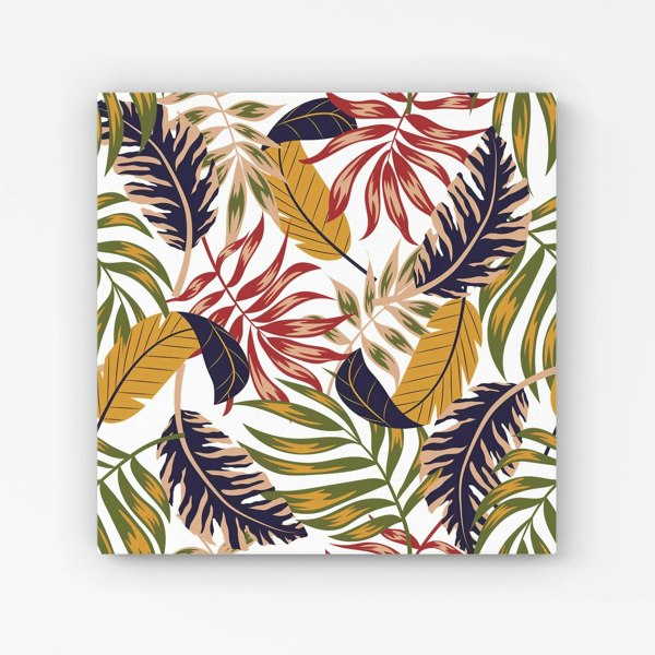 Warren Reed Hawaiian Style Jungle Leaves Canvas