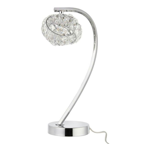 Monaco Chrome and Crystal Table Lamp