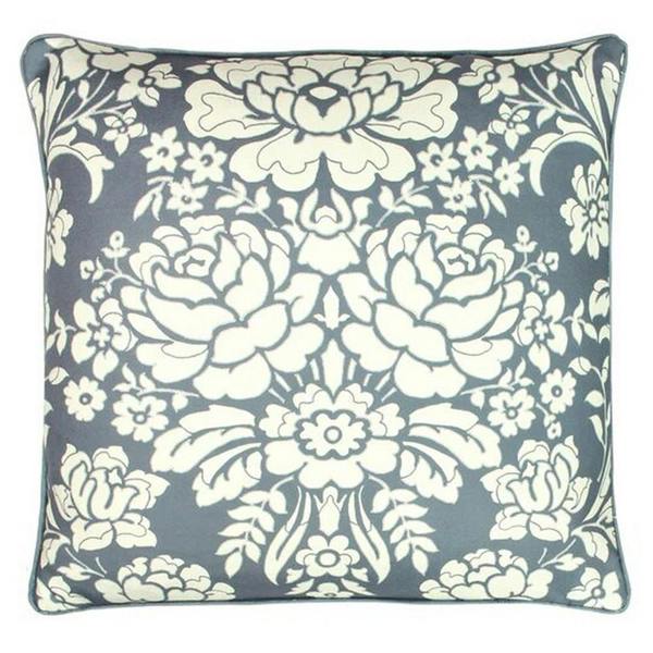 Paoletti Melrose Floral Cushion Cover - Slate Blue