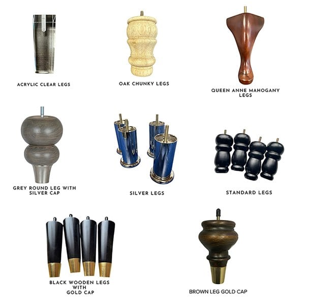 ISTOOLS Premium Peacock Green Floral Footstool Ottoman – Luxury Pouffe & Footrest Table