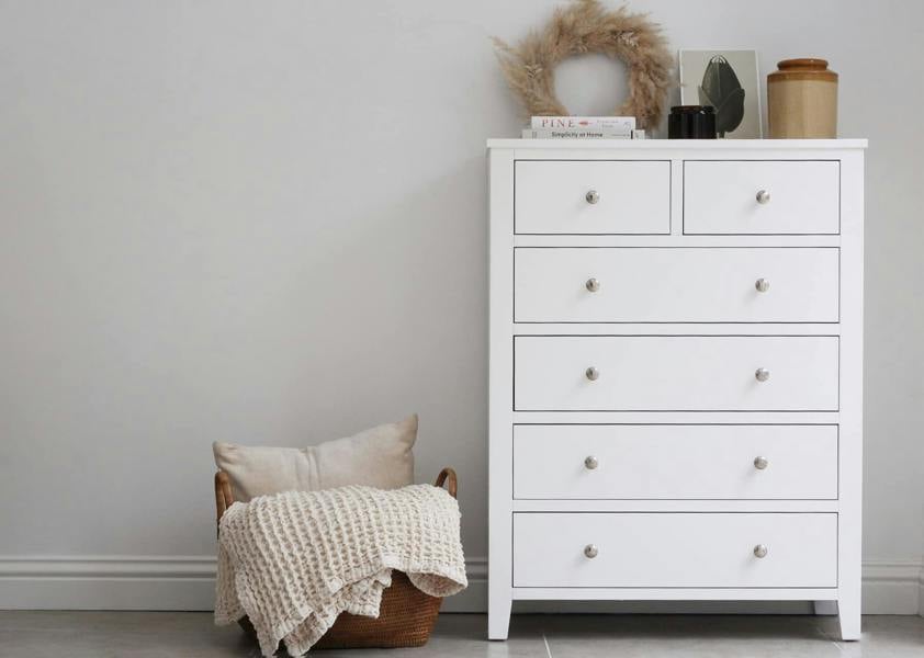 Statement Furniture Brooklyn Chest of Drawers 2 Over 4 Bedroom Storage