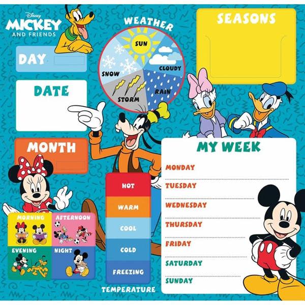 Disney, Micky & Friends My First Calendar, Perpetual Calendars and Diaries, Week To View, Entertainment, Gift