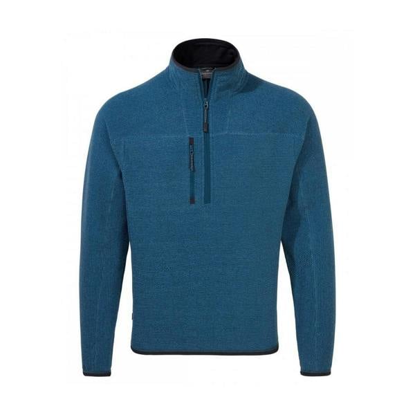 Craghoppers Mens Expert Active Marl Half Zip Fleece Top - Poseidon Blue - 