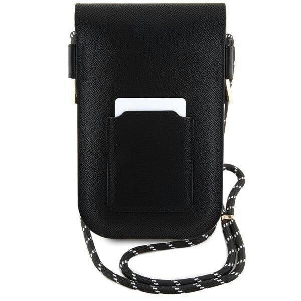 Hello Kitty Leather Hiding Kitty Cord Universal Phone Bag Black - HKOWBPSCKEK