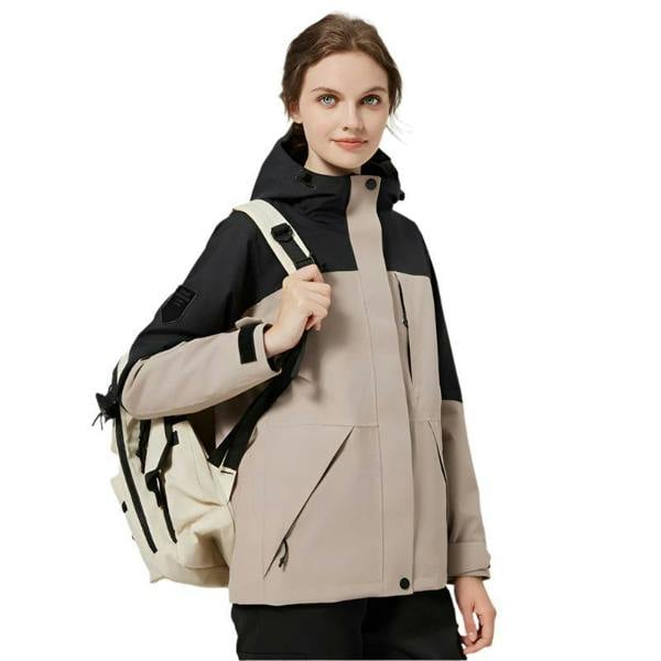 Anniou Women's Waterproof 3-in-1 Ski Jacket - Light grey
