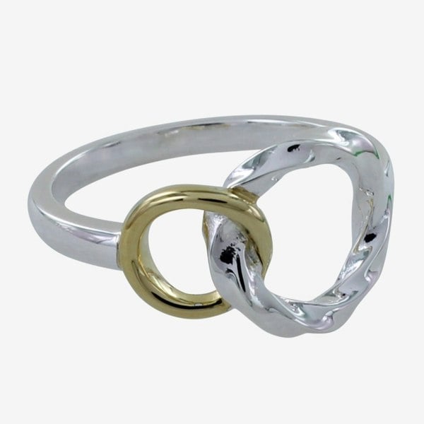 Sterling Silver Twin Ring Rope Ring - Reeves & Reeves