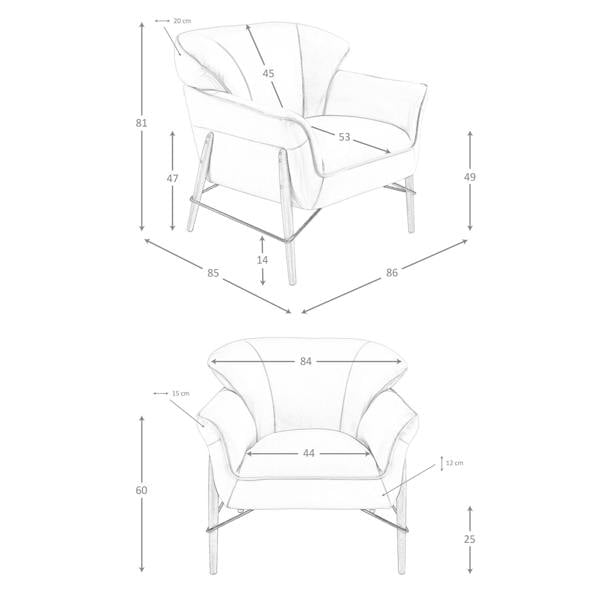 Angel Cerdá Sand Leather Armchair 5129