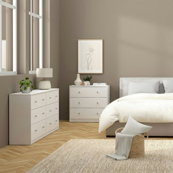 Furniture To Go May Chest of 6 Drawers (3+3) in White