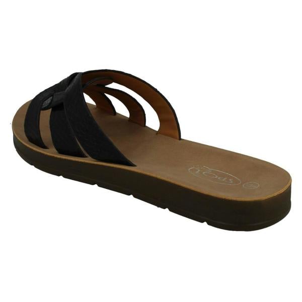 Spot On Ladies Spot On Knot Vamp Mules F00342