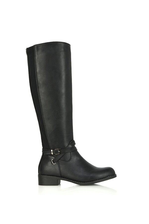 XY LONDON Flat Knee High Riding Style Boots