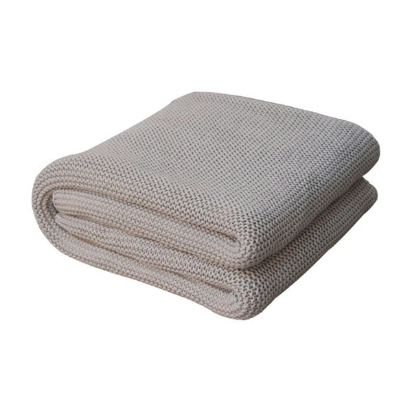 Artisan Furniture Double Grey Knitted Throw