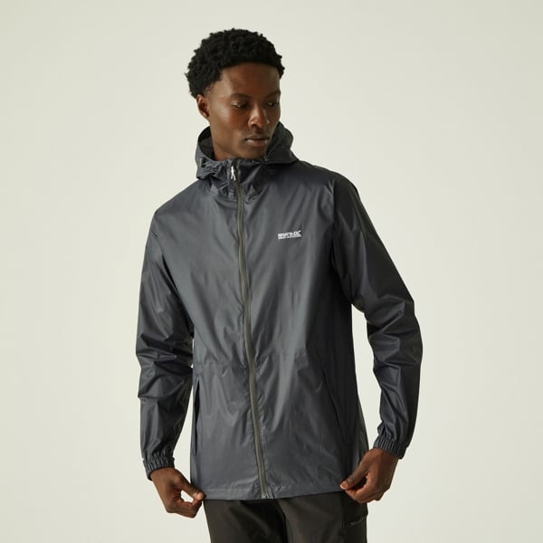 Regatta Men's Pack It III Waterproof Pack Away Jacket - Seal Grey