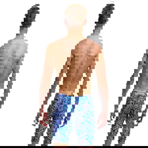 Funky Trunks Boys Blue Bits Swim Training Jammer - Blue