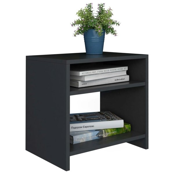 Berkfield Bedside Cabinet Black 40x30x40 cm Engineered Wood