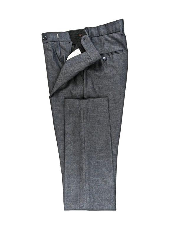 Men’s Grey Double-Breasted Wool Blend Suit