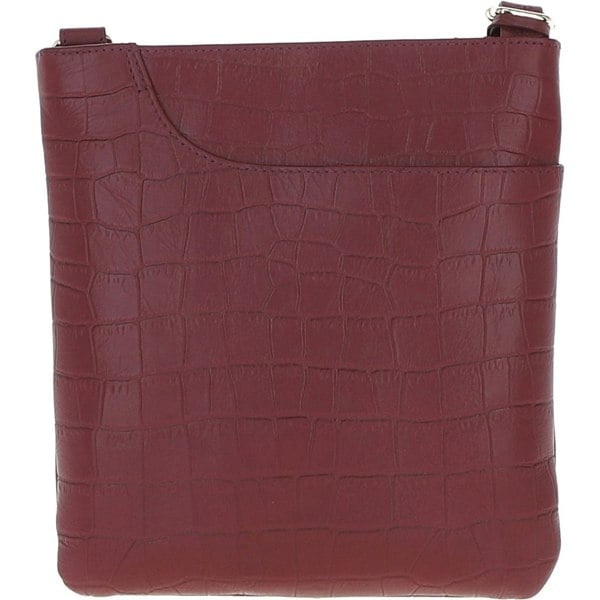 Ashwood Curve Zip Top Leather Cross Body Bag : CURVE