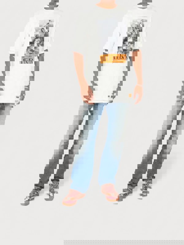 Heron Preston Heron Print T Shirt White - Supplied FashionHeron Preston