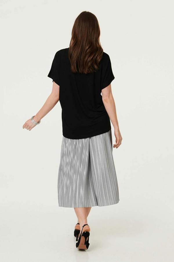 Black | Sparkly Detail Relaxed T-Shirt