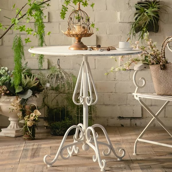 Antonia Outdoor Garden Dining Table Set, Iron-Rit Concept-Rit Concept