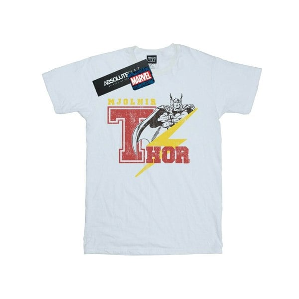 Marvel Mens Thor Mjolnir T-Shirt - White