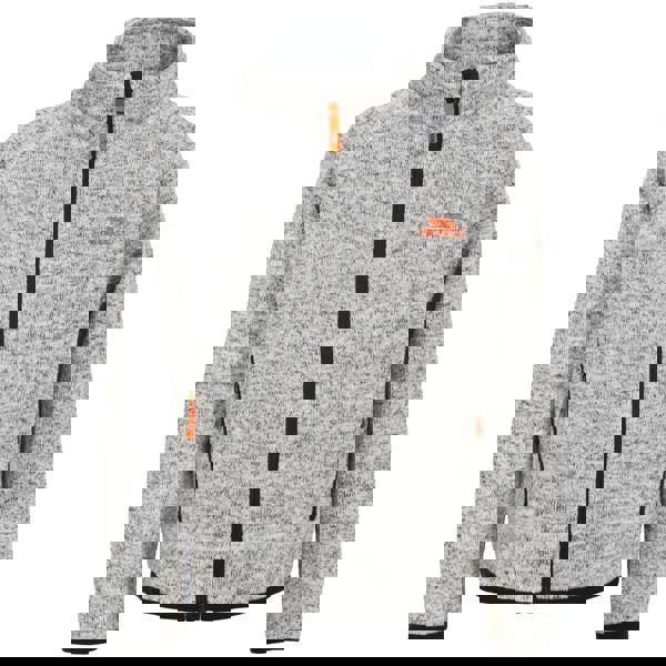 Trespass Childrens Boys Mario Full Zip Fleece Jacket - Grey Marl