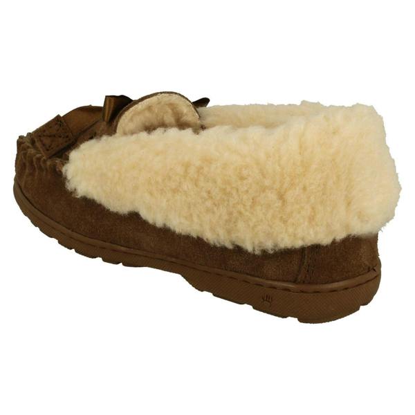 Bear Paw Ladies Bear Paw Bow Detailed Slippers Indio