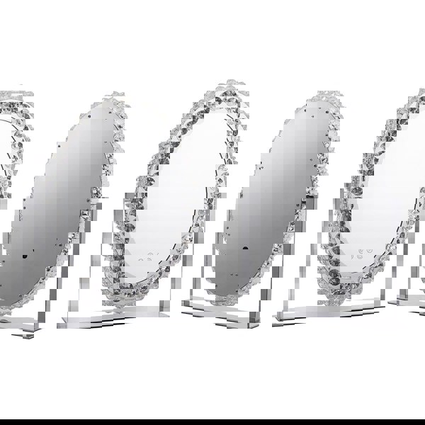 51cm H Hollywood LED Oval Makeup Mirror with Luxury Crystal LED Make Up Mirrors Living and Home