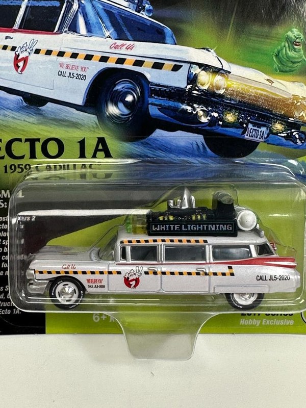 Johnny Lightning Ghostbusters 1959 Cadillac 1:64 White Lightning JLSS004