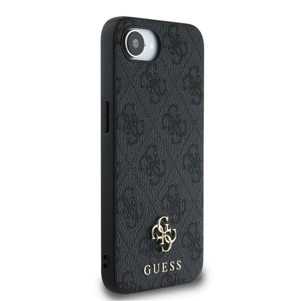 Guess PU 4G Metal Small Logo Case for iPhone 16e 6.1" Grey - GUHMPSE4P4SM4MK