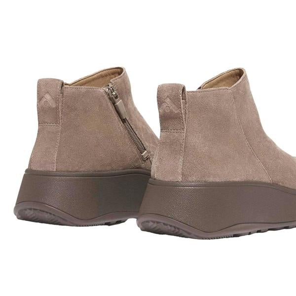 Fit Flop Womens/Ladies F-Mode Suede Flatform Ankle Boots - Grey - 