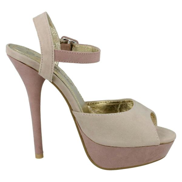 Anne Michelle Ladies Anne Michelle Peep Toe Platform Heels