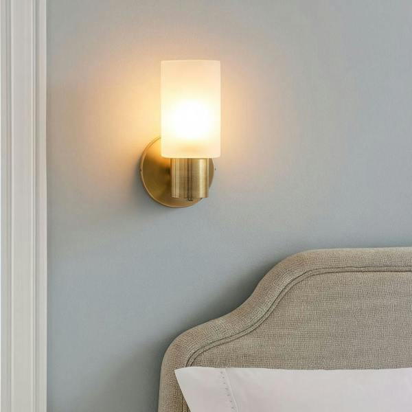 Pagazzi Lighting Maya 1-Light Antique Brass Wall Light