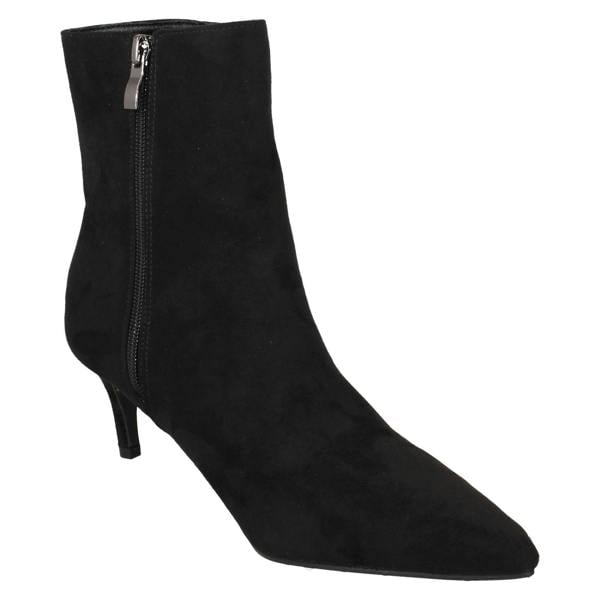 Ladies Collection Mid Heel Pointed Toe Ankle Boots F51222