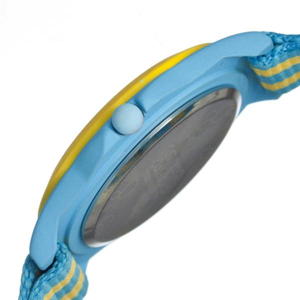 Crayo Carnival Nylon-Band Unisex Watch w/Date - Cerulean/Yellow - CRACR0703