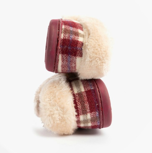 Jo & Joe HERITAGE Womens Full Slippers Cherry