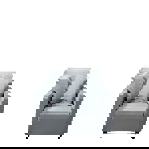 Anyhouz Anyseat 1 Seater Sofa Cover Plain Ash Grey Style and Protection For Living Room Sofa Chair Elastic Stretchable Slipcover