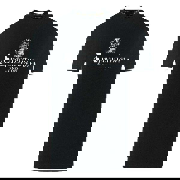 Aquascutum Mens London Aldis Logo T-Shirt - Black