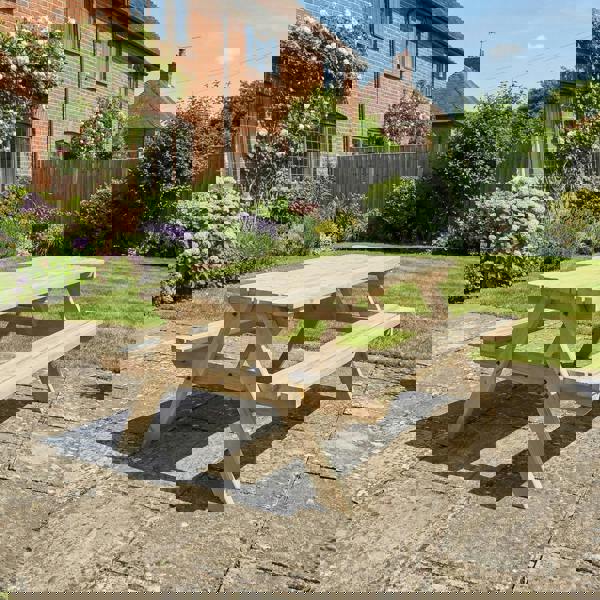 Arbor Garden Solutions Fortem Pub Style Picnic Table Benches Set