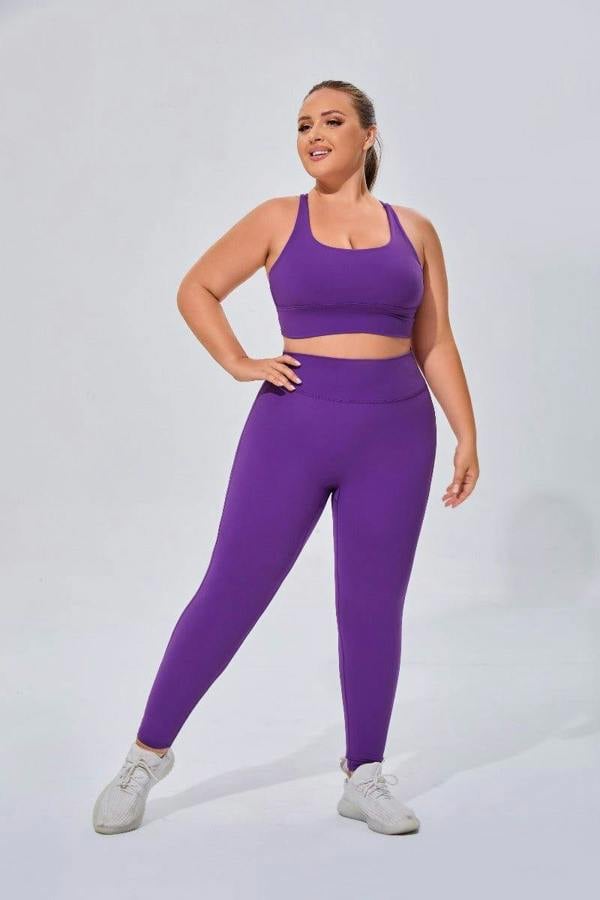 Anniou Plus Size High Waist Yoga Leggings