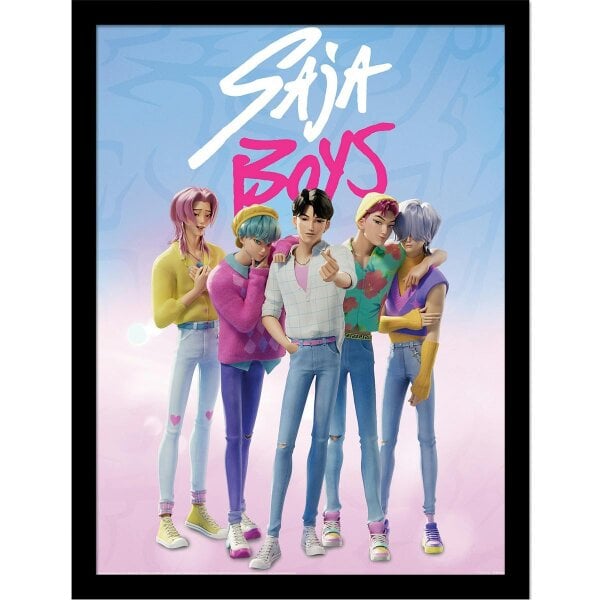 K-Pop Demon Hunters Saja Boys Framed Poster - Multicoloured