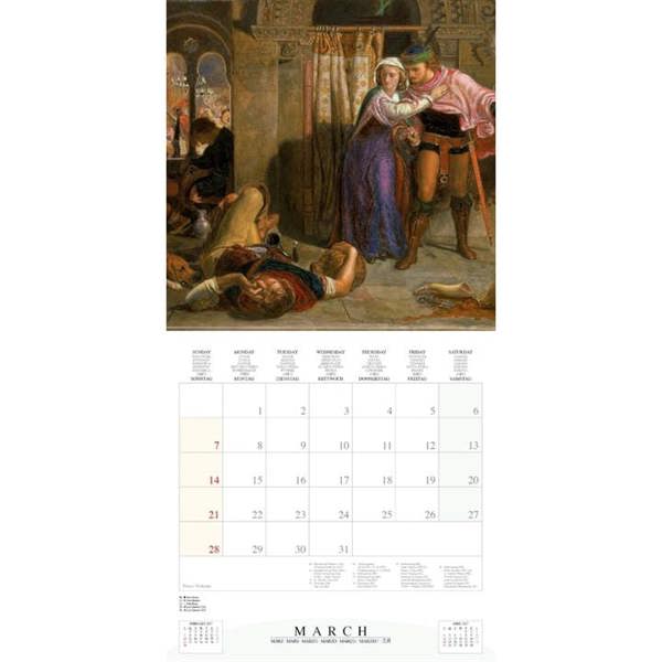 Pre-Raphaelites Calendar 2027, Wall Calendars, Month To View, Art, Gift