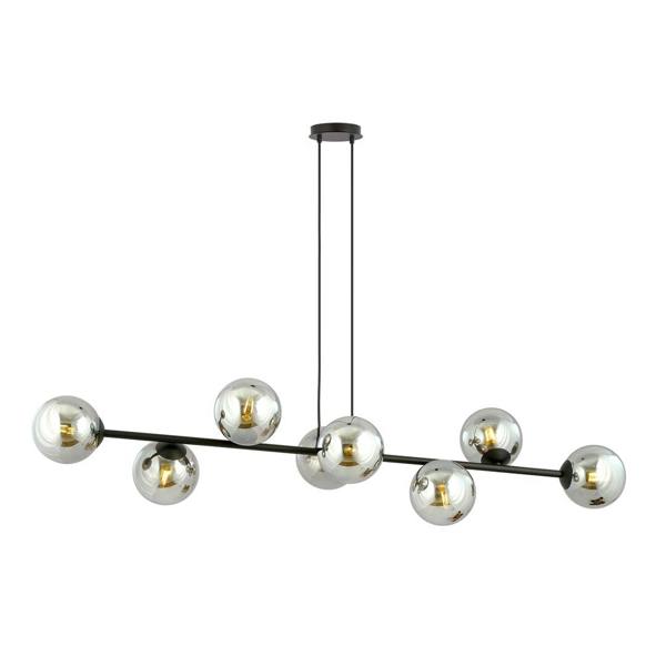 Emibig ROSSI Pendant lamp  8 x E14 Black with Graphite Shade