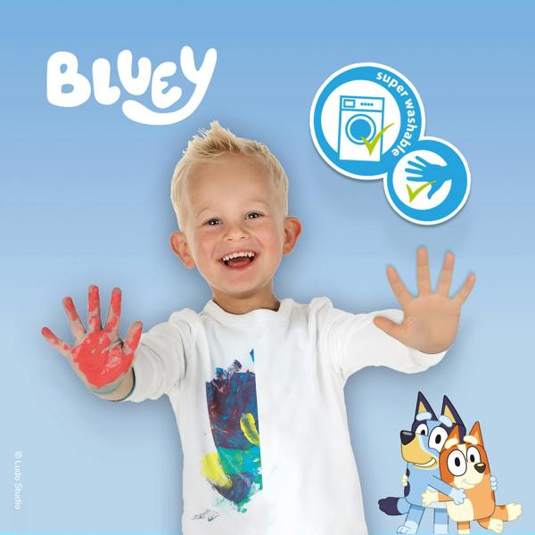 SES Creative Bluey - Fingerprint paint art