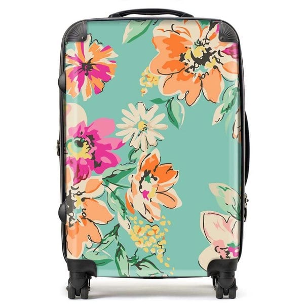 Warren Reed Bright Flower Sketch Suitcase