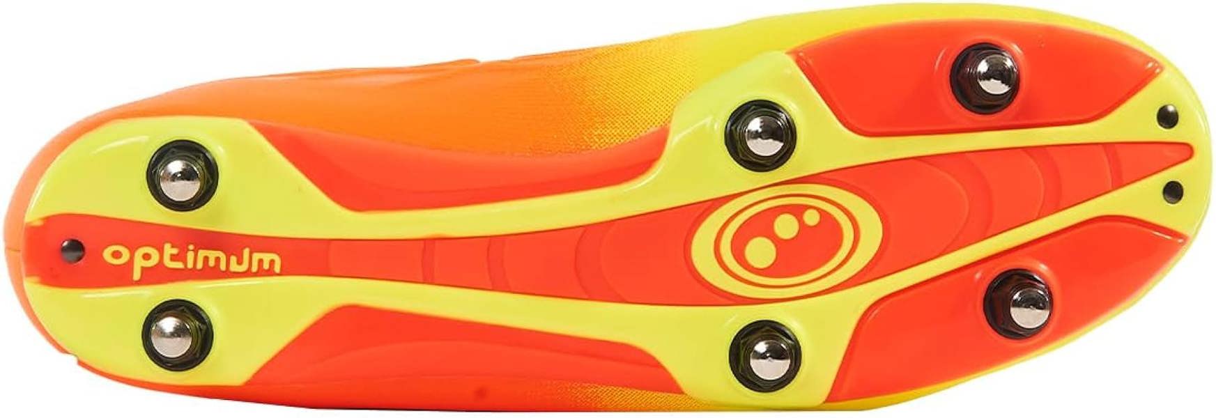 Ignisio Junior 6 Stud Football Boot – Lace-Up, Yellow/Orange - Optimum