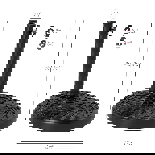 Center Pole Umbrella Base