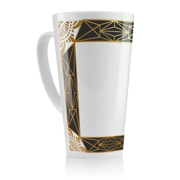 Benjamin Tate Design Art Deco Border Latte Mug