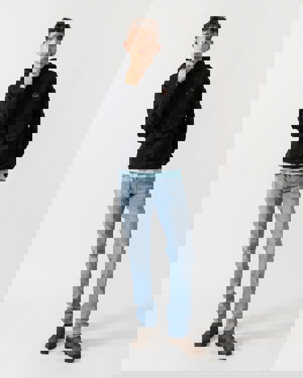 Napapijri Badge Mens Hoodie - Black Beauty 941