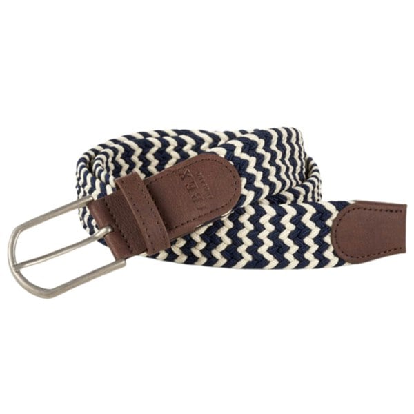 IBEX Repreve Eco Friendly Stretch Belt 9203 - Beige/Navy